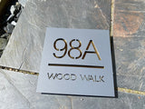 The Square House Number Sign